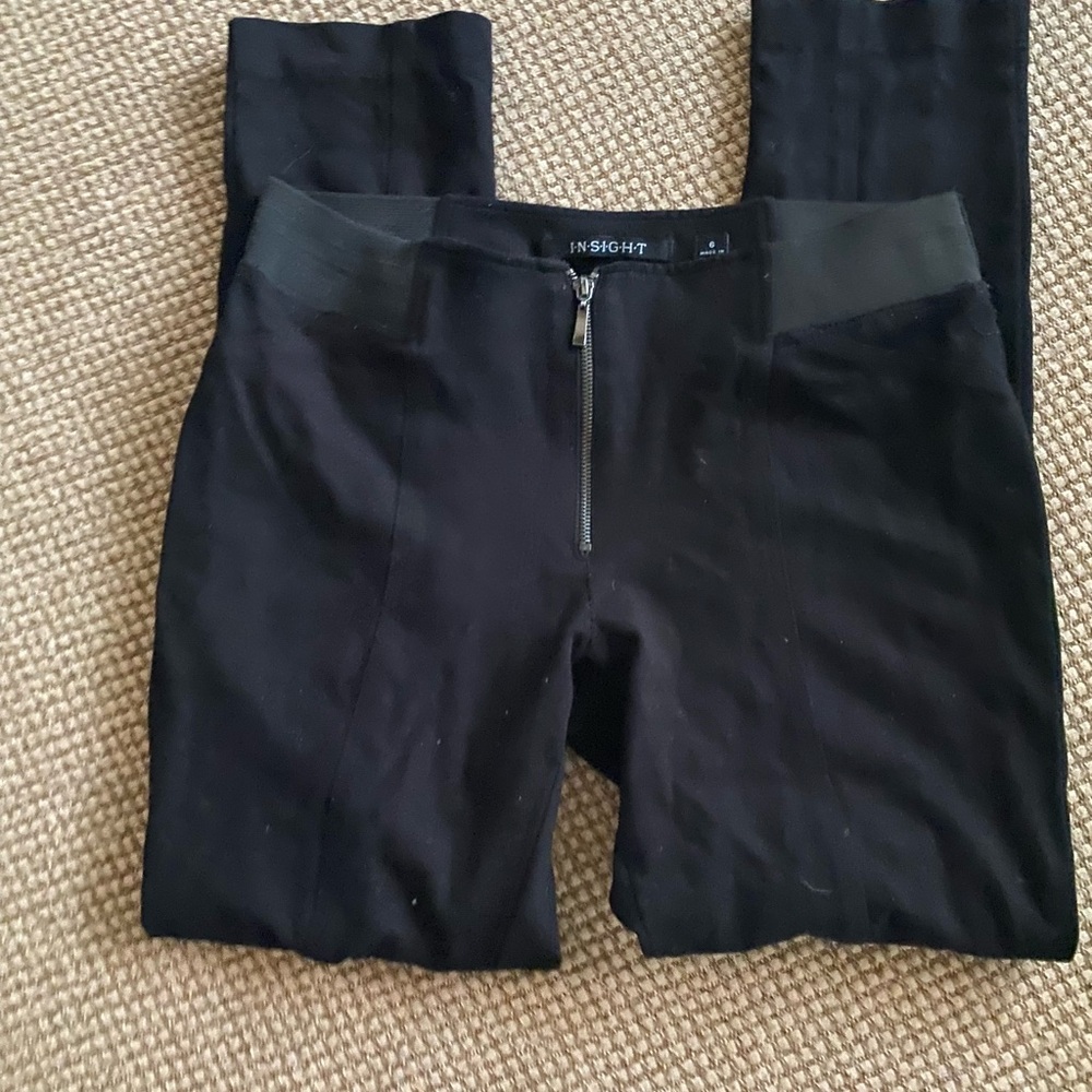 Insight Black maternity Zippered pant